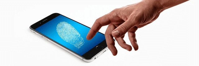 smartphone, finger, fingerprint